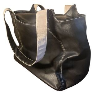 Mary Kay consultant cosmetics bag pink handles makeup weekender tote black